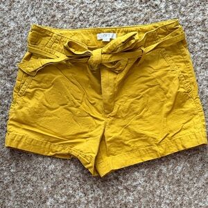 LOFT Mustard Tie-Waist High-Rise Women's Shorts